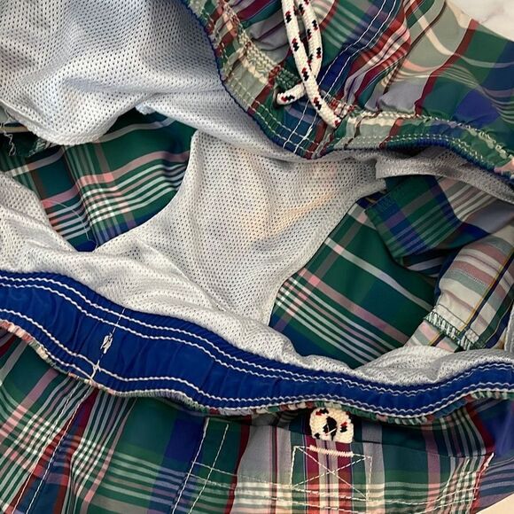 Lands End Men's Madras Plaid Swim Shorts L 36-38 - Picture 6 of 6